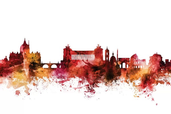 Lazio: Rusted Rome, Italy Skyline by Michael Tompsett