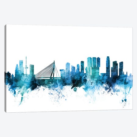 Rotterdam, The Netherlands Skyline Canvas Print #MTO1561} by Michael Tompsett Canvas Print