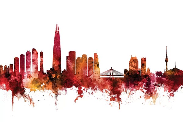 Rusted Seoul, South Korea Skyline