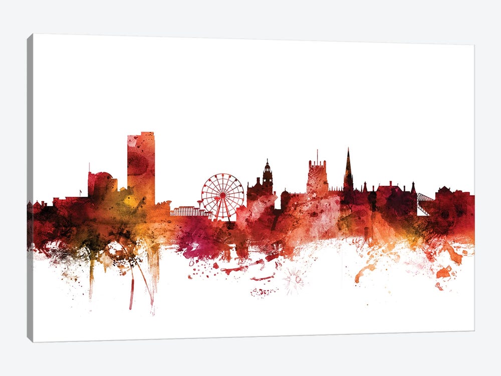 Sheffield, England Skyline by Michael Tompsett 1-piece Canvas Print