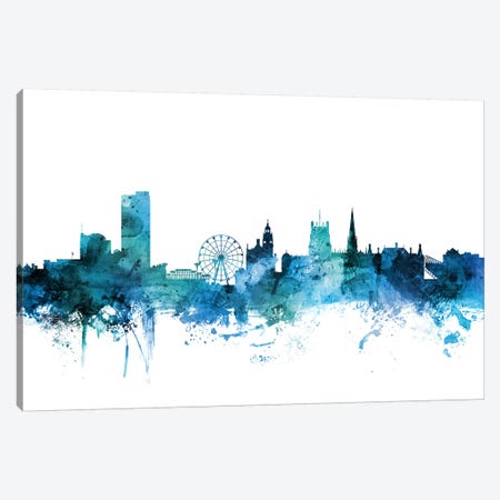 Sheffield, England Skyline Canvas Print #MTO1587} by Michael Tompsett Canvas Art