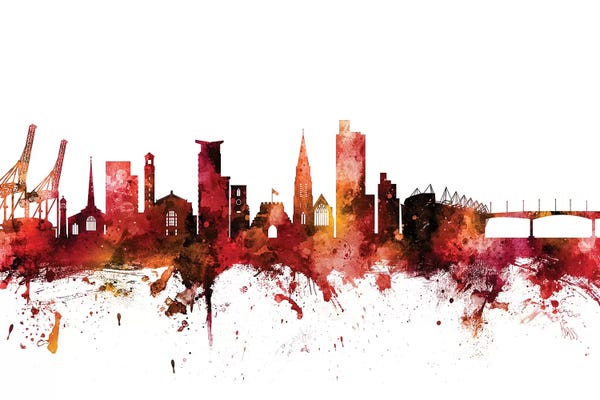 Southampton: Rusted Southampton, England Skyline by Michael Tompsett