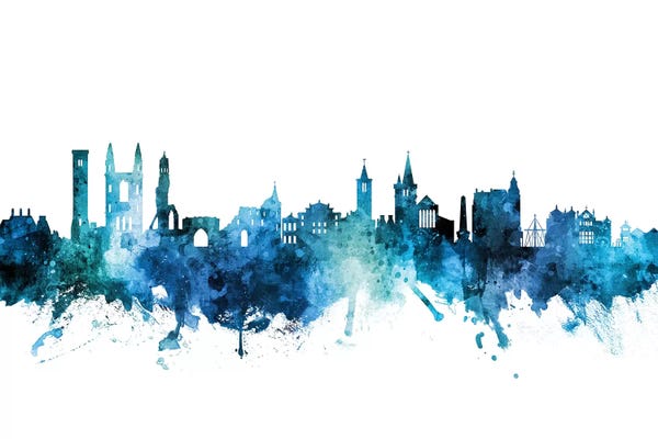 Blue St. Andrews, Scotland Skyline