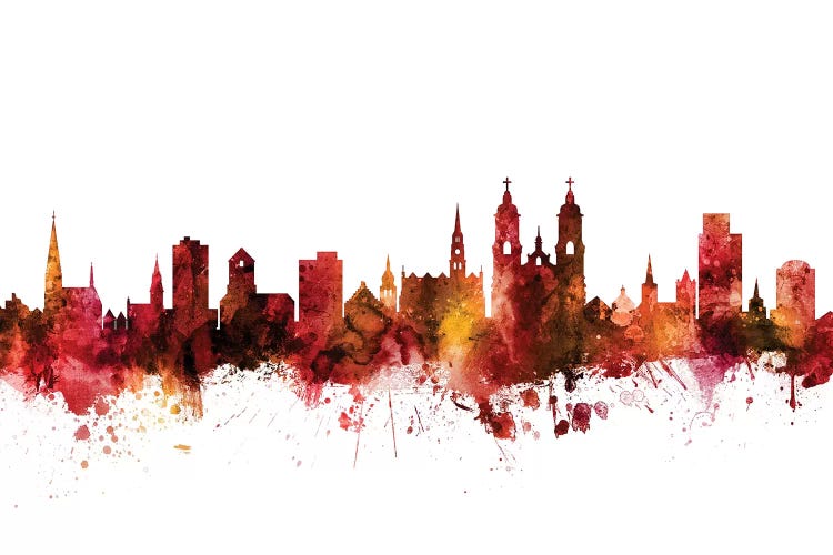 Rusted St. Gallen, Switzerland Skyline by Michael Tompsett wall art