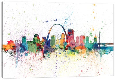 St. Louis, Missouri, USA Canvas Art Print - Michael Tompsett