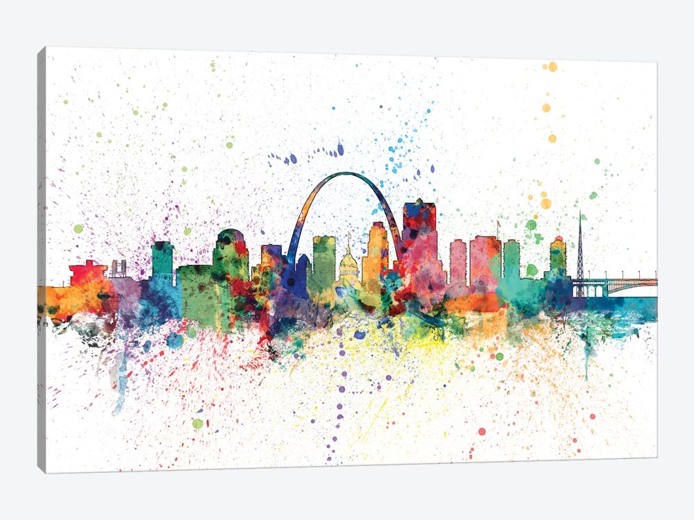St. Louis, Missouri, USA by Michael Tompsett 1-piece Canvas Artwork