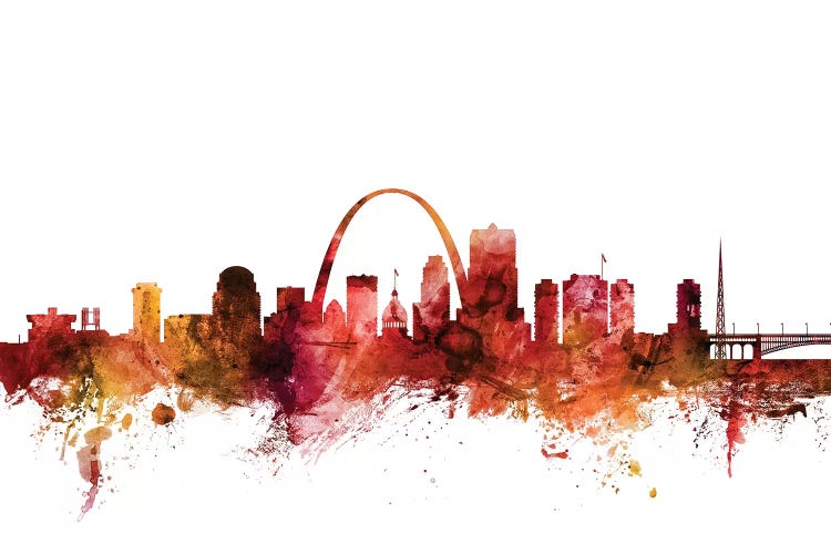 Rusted St. Louis, Missouri Skyline