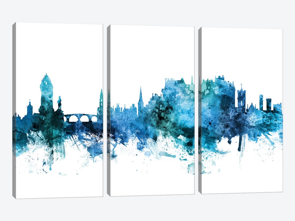 Stirling, Scotland Skyline by Michael Tompsett 3-piece Art Print