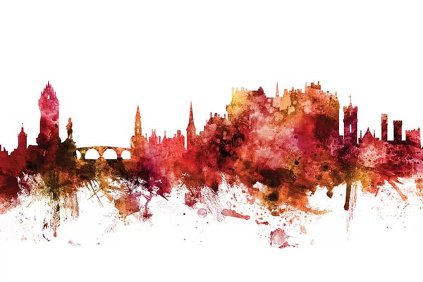 Scotland: Rusted Stirling, Scotland Skyline by Michael Tompsett