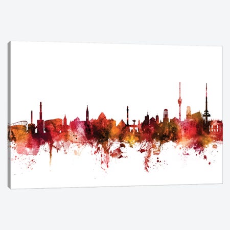Stuttgart, Germany Skyline Canvas Print #MTO1608} by Michael Tompsett Canvas Wall Art