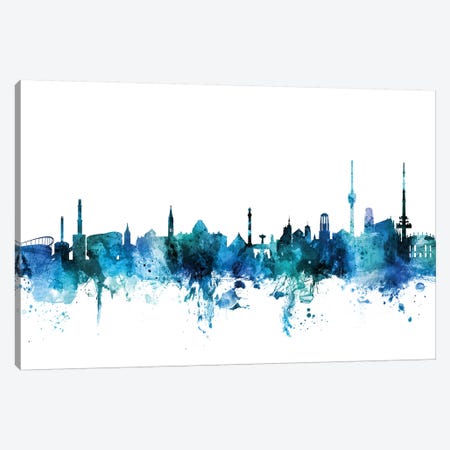 Stuttgart, Germany Skyline Canvas Print #MTO1609} by Michael Tompsett Canvas Art