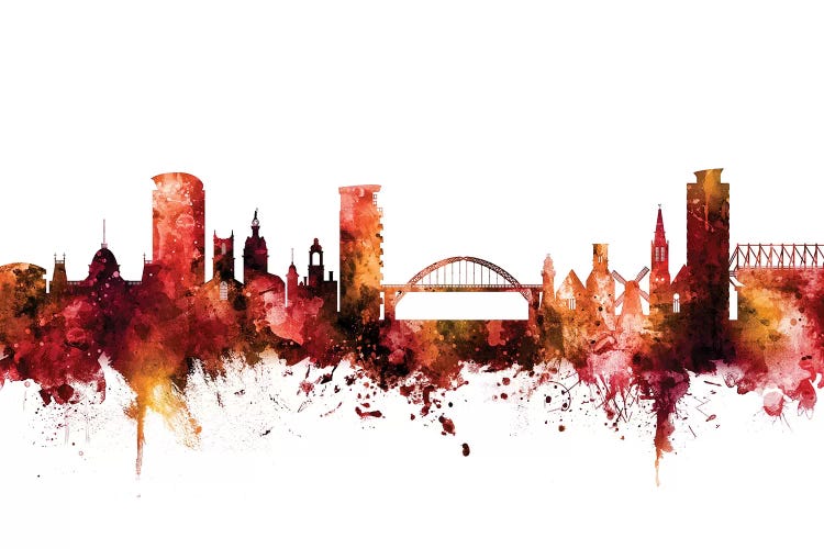 Rusted Sunderland, England Skyline by Michael Tompsett wall art