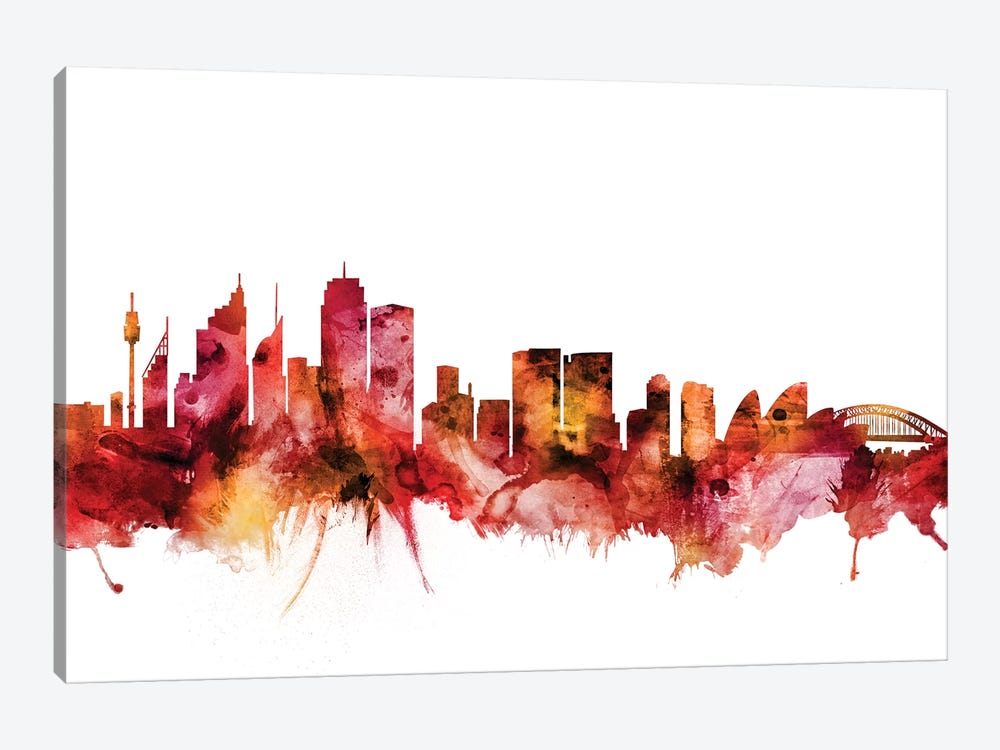 Sydney, Australia Skyline by Michael Tompsett 1-piece Canvas Artwork