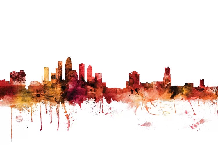 Rusted Tampa, Florida Skyline