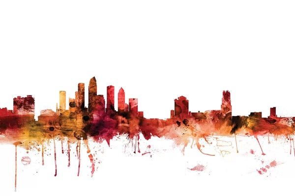Rusted Tampa, Florida Skyline