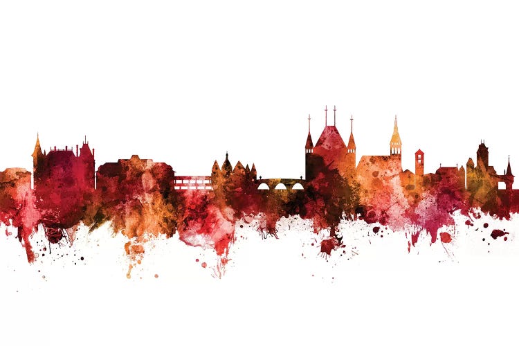 Rusted Thun, Switzerland Skyline by Michael Tompsett wall art