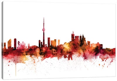 Toronto, Canada Skyline Canvas Art Print - Canada Art