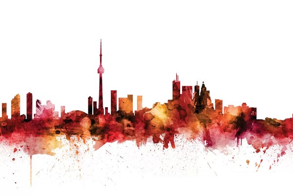 Canada: Rusted Toronto, Canada Skyline by Michael Tompsett
