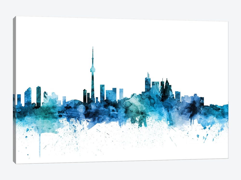 Toronto, Canada Skyline by Michael Tompsett 1-piece Canvas Artwork