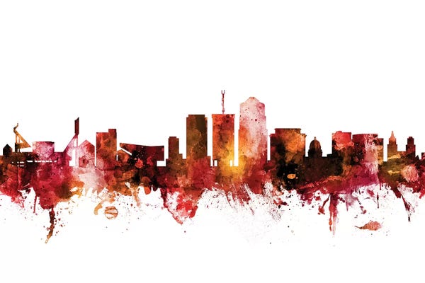 Tucson: Rusted Tucson, Arizona Skyline by Michael Tompsett