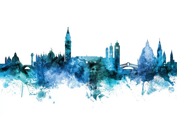 Blue Venice, Italy Skyline