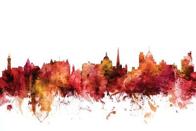 Rusted Victoria, Canada Skyline by Michael Tompsett multi panel art