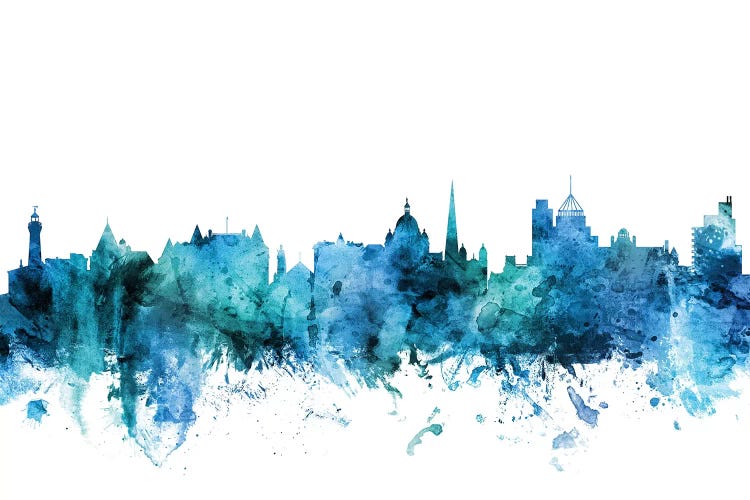 Blue Victoria, Canada Skyline by Michael Tompsett wall art