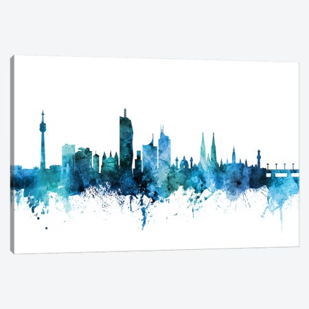 Vienna, Austria Skyline Canvas Print #MTO1640} by Michael Tompsett Canvas Art