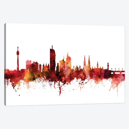 Vienna, Austria Skyline Canvas Print #MTO1641} by Michael Tompsett Canvas Artwork