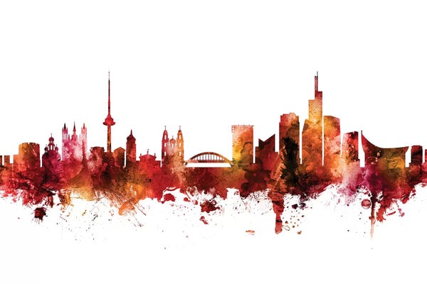 Rusted Vilnius, Lithuania Skyline