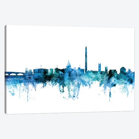 Washington, DC Skyline Canvas Print #MTO1646} by Michael Tompsett Canvas Print