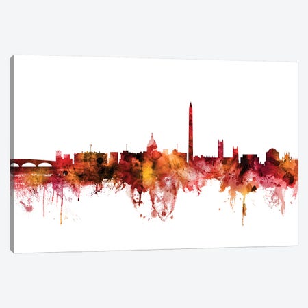 Washington, DC Skyline Canvas Print #MTO1647} by Michael Tompsett Canvas Print