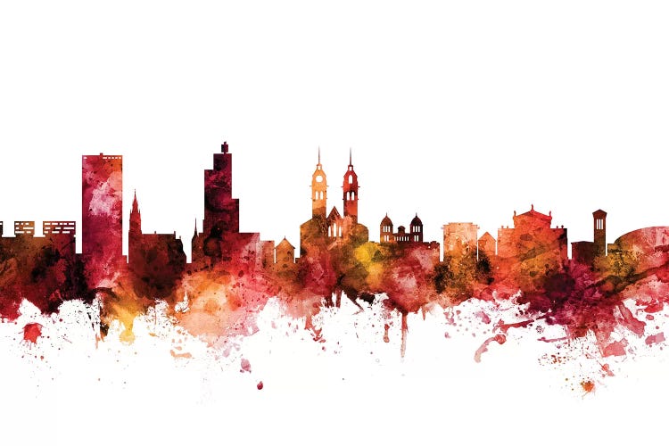 Rusted Winterthur, Switzerland Skyline by Michael Tompsett wall art