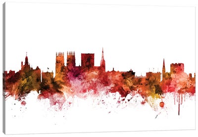 York, England Skyline Canvas Art Print