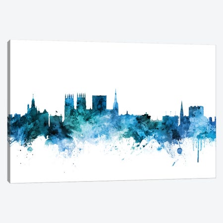 York, England Skyline Canvas Print #MTO1663} by Michael Tompsett Canvas Wall Art