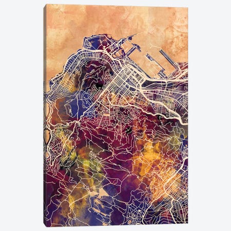 Cape Town South Africa City Street Map II Canvas Print #MTO1688} by Michael Tompsett Canvas Artwork