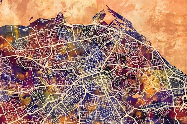 Scotland: Edinburgh Street Map I by Michael Tompsett