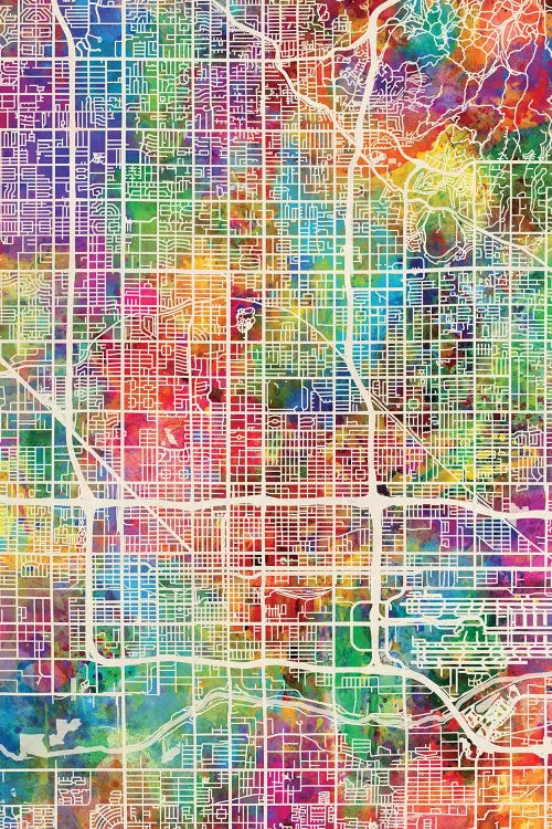 Phoenix Arizona City Map I