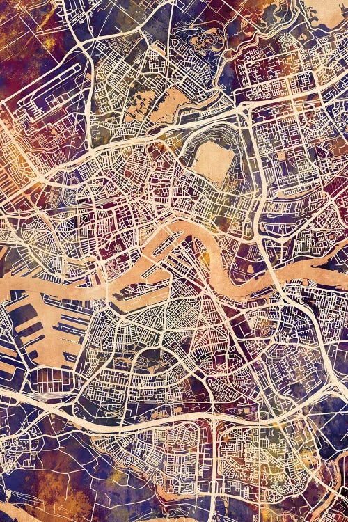 Rotterdam Netherlands City Map II