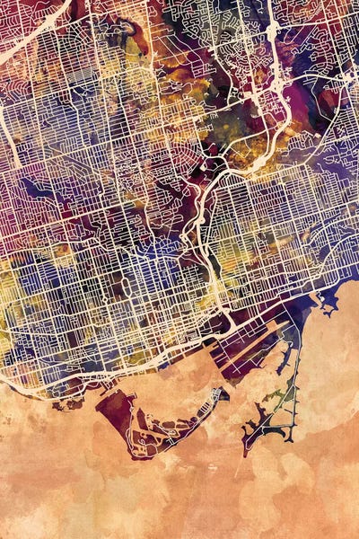 Ontario: Toronto Street Map II by Michael Tompsett