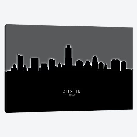 Austin Texas Skyline Canvas Print #MTO1796} by Michael Tompsett Canvas Art Print
