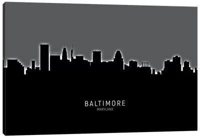 Baltimore Maryland Skyline Canvas Art Print - Maryland Art