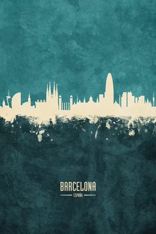 Barcelona Spain Skyline