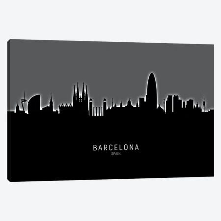 Barcelona Spain Skyline Canvas Print #MTO1804} by Michael Tompsett Canvas Print