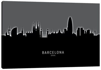 Barcelona Spain Skyline Canvas Art Print - Catalonia Art