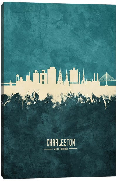 Charleston South Carolina Skyline Canvas Art Print - South Carolina Art
