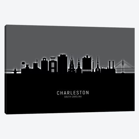 Charleston South Carolina Skyline Canvas Print #MTO1816} by Michael Tompsett Canvas Art
