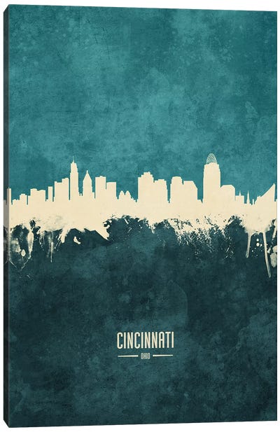 Cincinnati Ohio Skyline Canvas Art Print - Cincinnati