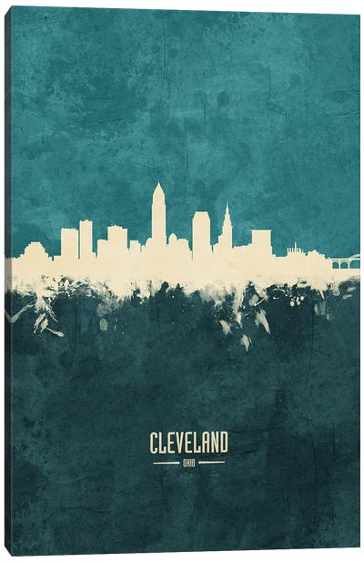Cleveland Ohio Skyline Canvas Art Print - Cleveland Art