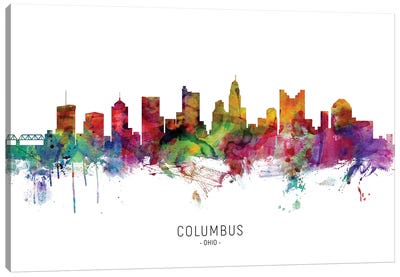 Columbus Ohio Skyline Canvas Art Print